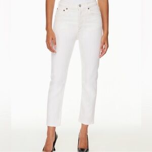 Agolde Riley White Jeans High Rise Straight Leg Women’s Size 25